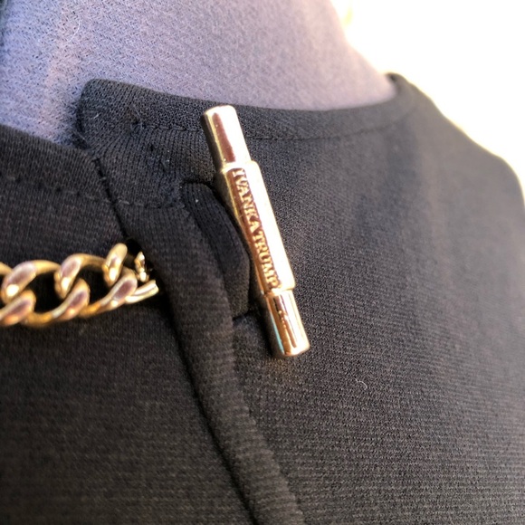 Ivanka Trump Toggle-neck Ponte Sheath Sleeveless Dress Black Size 12 - Picture 5 of 14